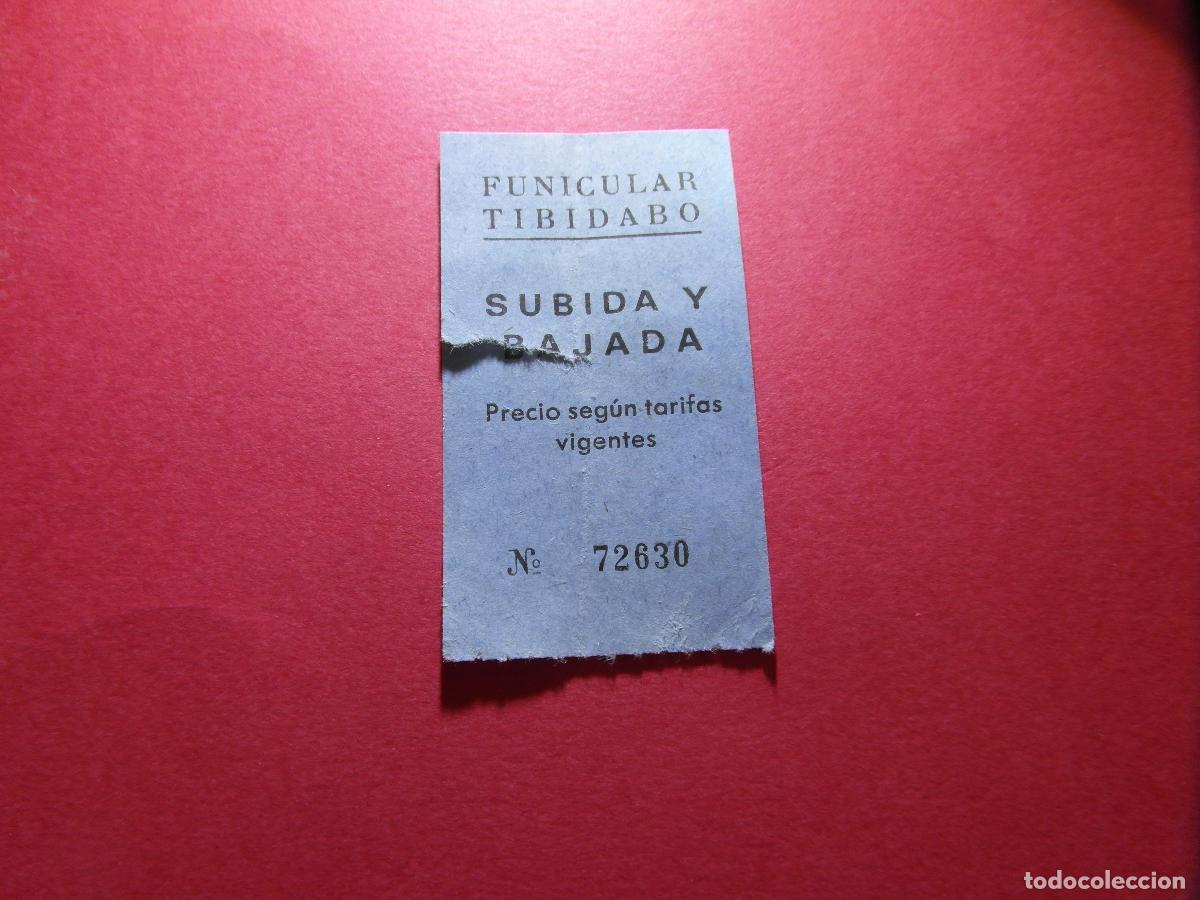 Coleccionismo billetes de transporte: FUNICULAR TIBIDABO SUBIDA Y BAJADA BARCELONA