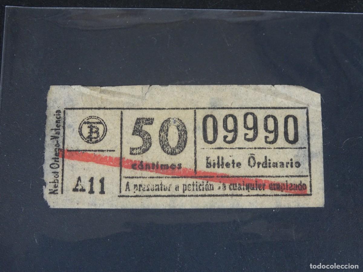 Collectionnisme Billets de transport: ANTIGUO BILLETE ORDINARIO TB , BARCELONA, 50 CTS, CAPICUA, VER FOTOS