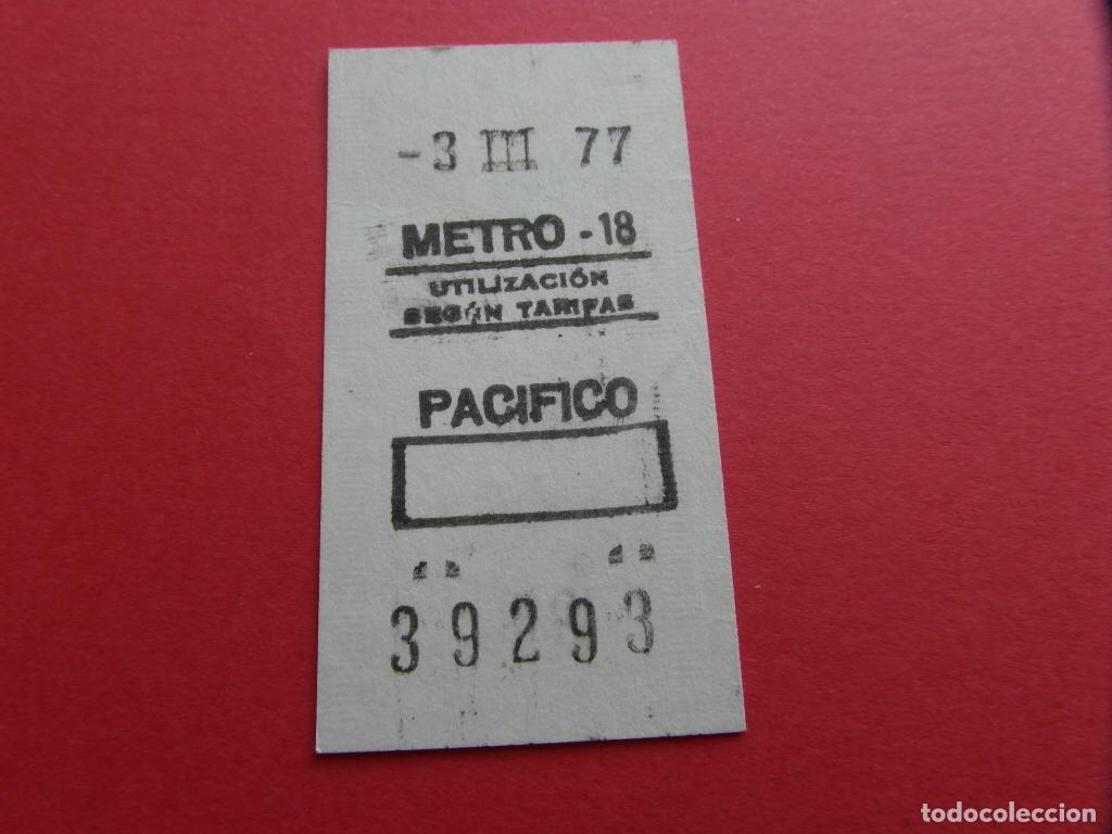 Collezionismo Biglietti di trasporto: REFMM01 - METRO MADRID - BILLETE METRO MADRID CAPICUA 39293 - PACIFICO 18