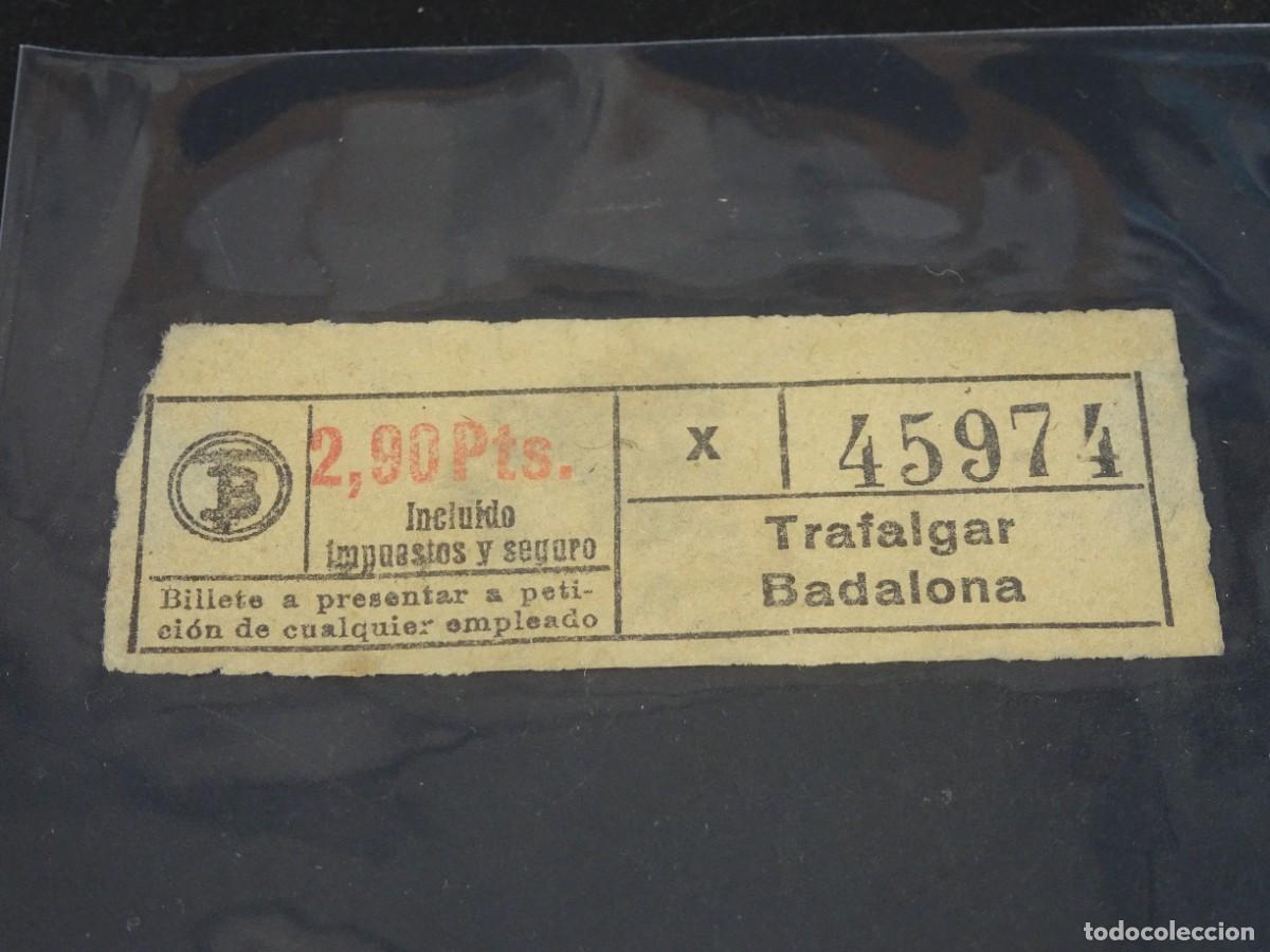 Collectionnisme Billets de transport: ANTIGUO BILLETE TB ,TRAFALGAR - BADALONA, 2,9 PTS, CAPICUA, BARCELONA, VER FOTOS