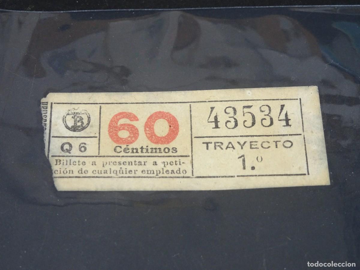 Collectionnisme Billets de transport: ANTIGUO BILLETE TB , TRAYECTO 1&ordm; , 60 CTS, BARCELONA, CAPICUA, VER FOTOS