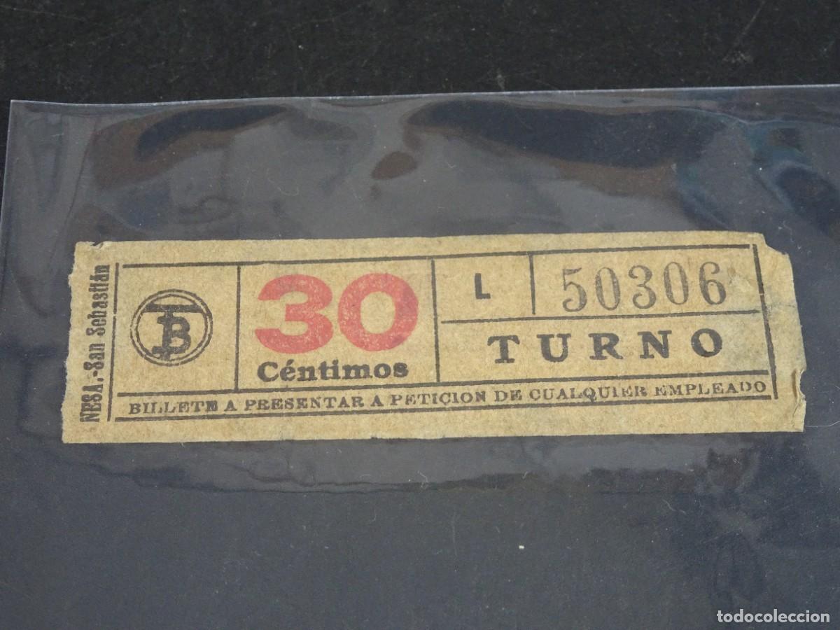 Sammeln von Fahrkarten: ANTIGUO BILLETE TB ,30 CTS, TURNO, CAPICUA, BARCELONA, VER FOTOS