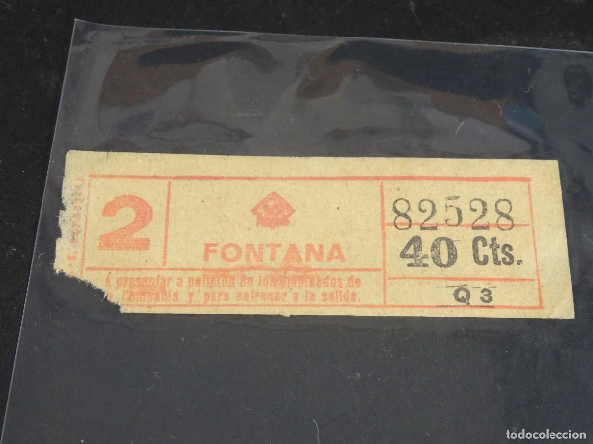 Collectionnisme Billets de transport: ANTIGUO BILLETE METRO, FONTANA, 40 CTS, CAPICUA, VER FOTOS