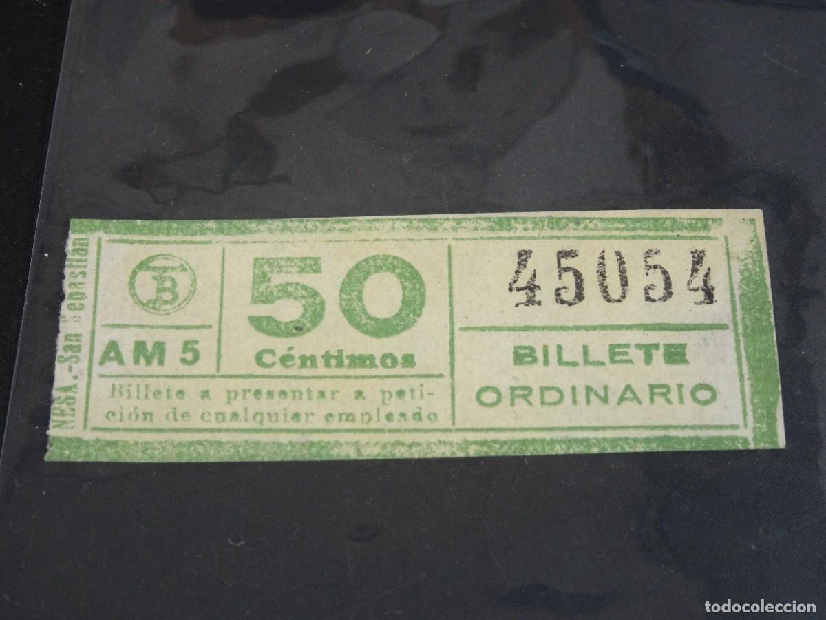 Sammeln von Fahrkarten: ANTIGUO BILLETE ORDINARIO TB , 50 CTS, BARCELONA, CAPICUA, VER FOTOS
