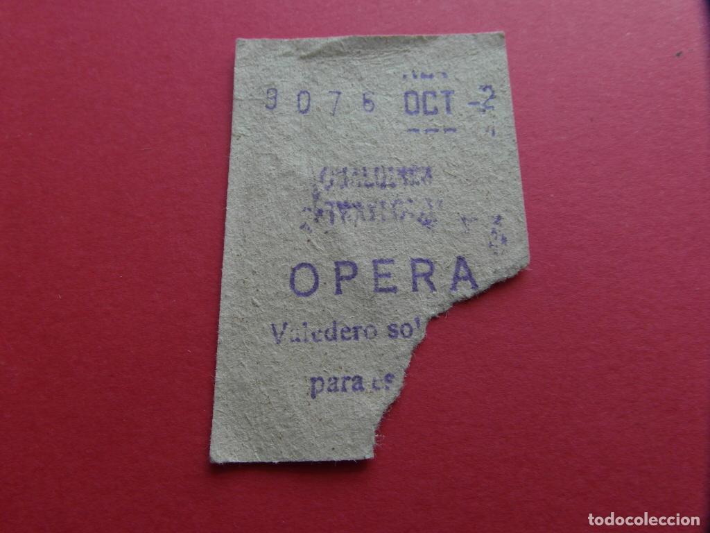 Sammeln von Fahrkarten: REFMM01 - METRO MADRID - BILLETE METRO MADRID - OPERA 19 - MODELO CUALQUIER TRAYECTO
