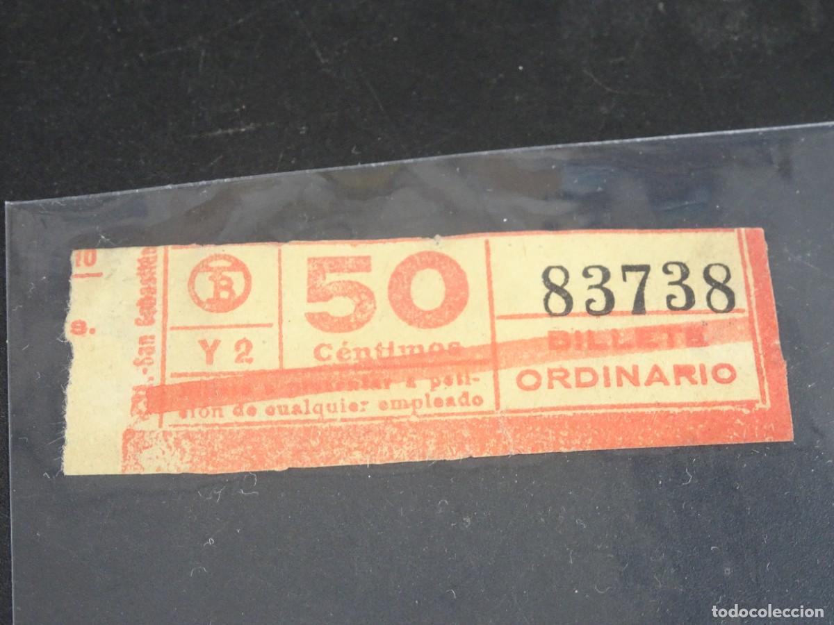 Sammeln von Fahrkarten: ANTIGUO BILLETE ORDINARIO TB , 50 CTS, BARCELONA, CAPICUA, VER FOTOS