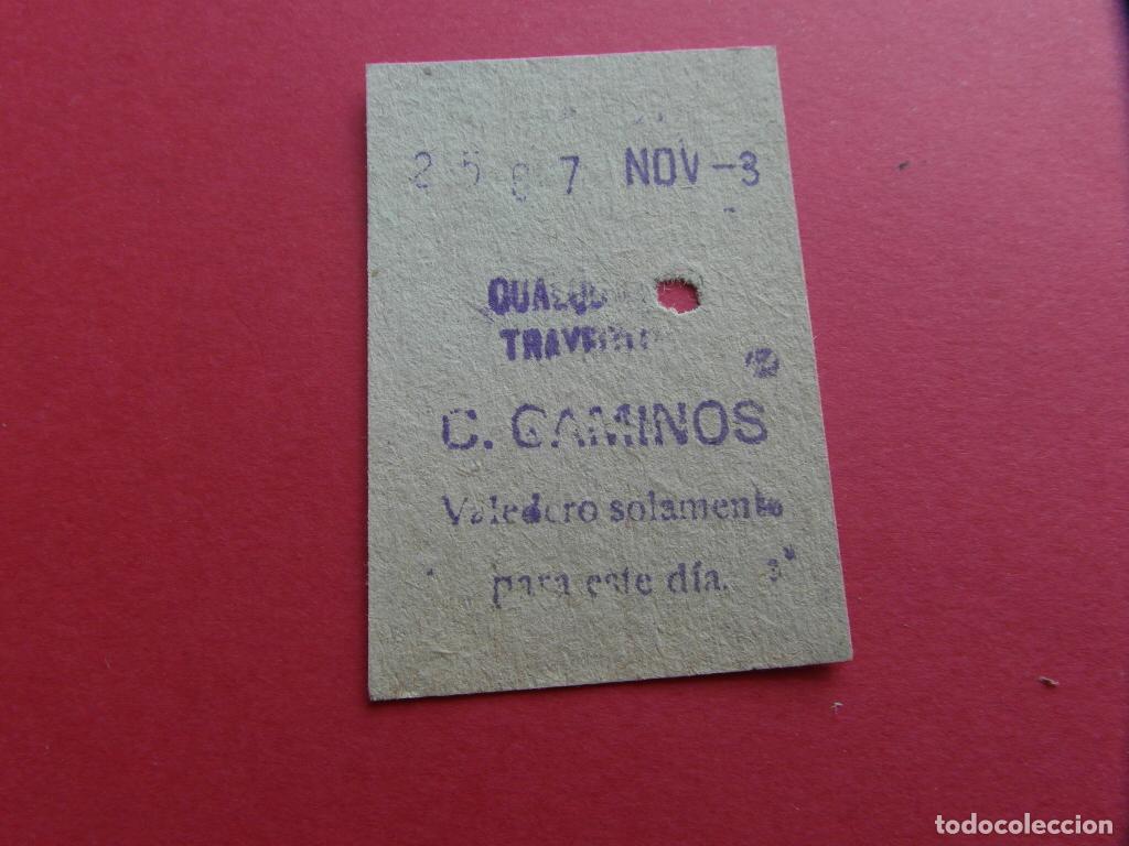 Collezionismo Biglietti di trasporto: REFMM01 - METRO MADRID - BILLETE METRO MADRID - C. CAMINOS &iquest;53? - MODELO CUALQUIER TRAYECTO