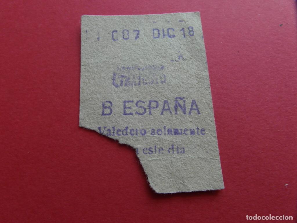 Collezionismo Biglietti di trasporto: REFMM01 - METRO MADRID - BILLETE METRO MADRID - B. ESPA&Ntilde;A 117 - MODELO CUALQUIER TRAYECTO