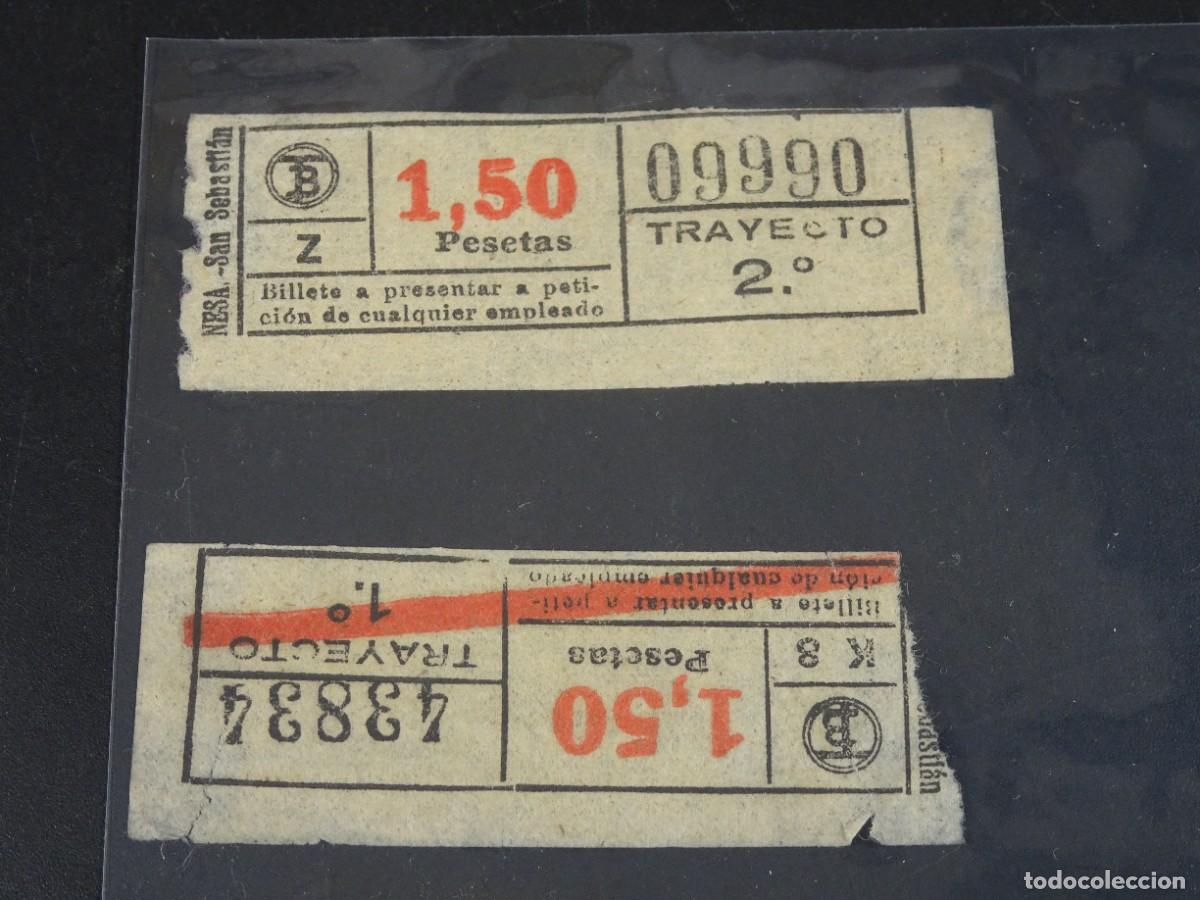 Collezionismo Biglietti di trasporto: 2 ANTIGUOS BILLETES , TRAYECTO 2&ordm;, TB , 1,50 PTS, BARCELONA, CAPICUAS, VER FOTOS