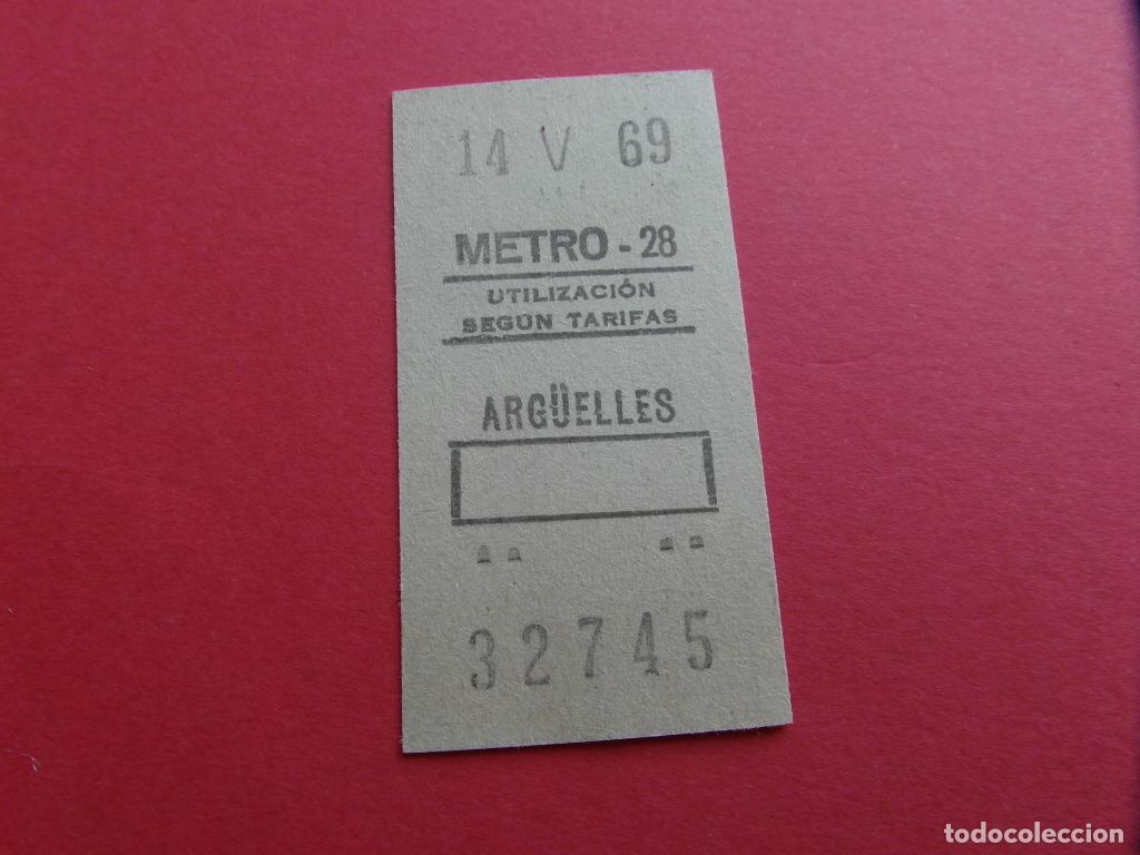 Collezionismo Biglietti di trasporto: REFMM01 - METRO MADRID - BILLETE METRO MADRID - ARGUELLES 28 - MODELO RECTANGULO