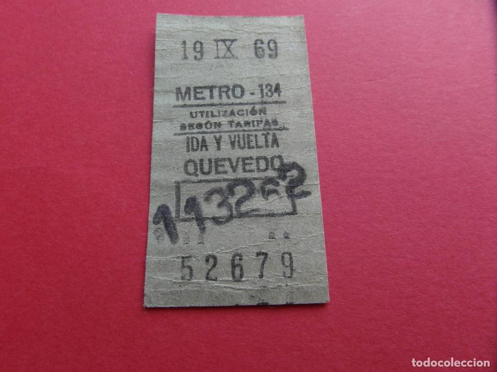 Collezionismo Biglietti di trasporto: REFMM01 - METRO MADRID - BILLETE METRO MADRID - QUEVEDO 134 - MODELO IDA Y VUELTA