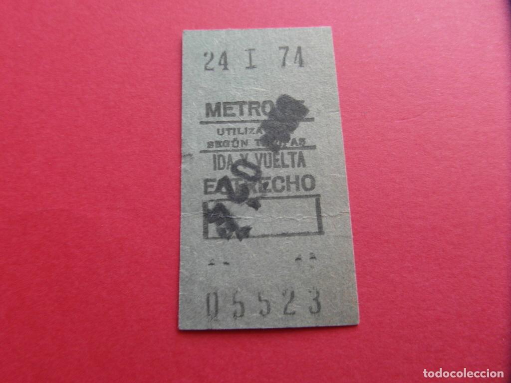 Collezionismo Biglietti di trasporto: REFMM01 - METRO MADRID - BILLETE METRO MADRID - ESTRECHO - MODELO IDA Y VUELTA