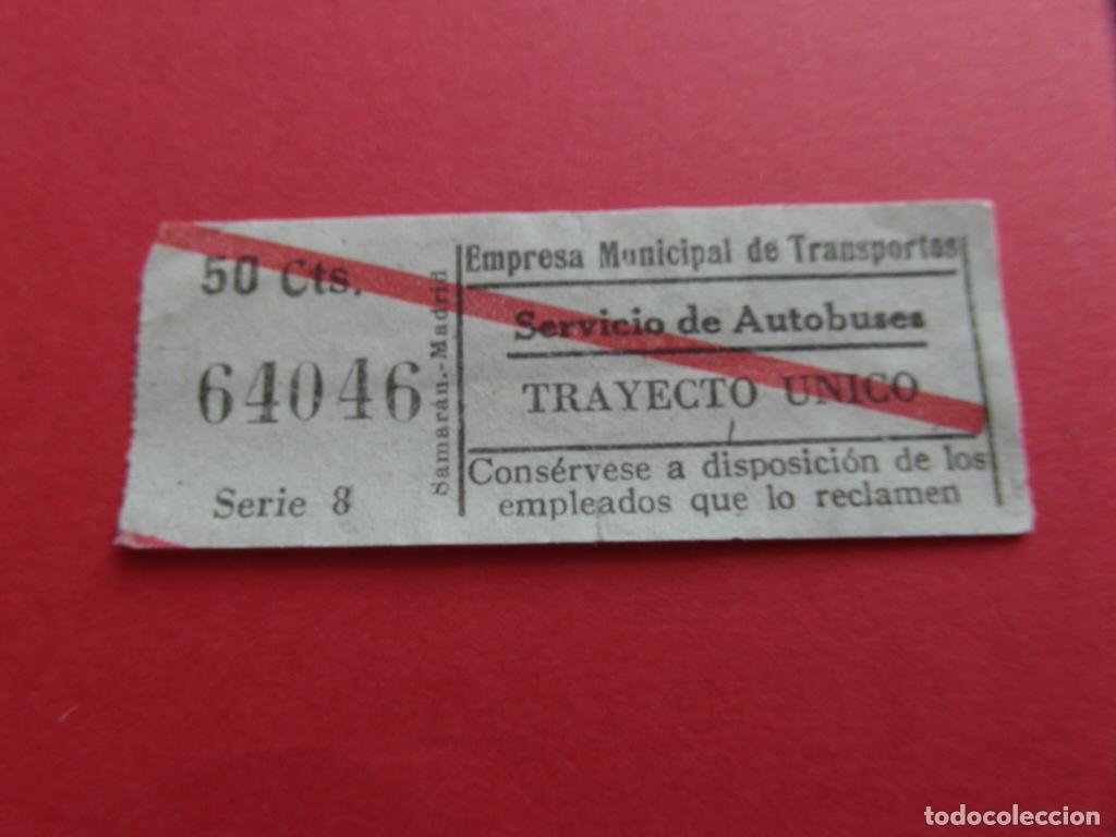 Collezionismo Biglietti di trasporto: TRMAD_EMT_AUTO - EMPRESA MUNICIPAL DE TRANSPORTE AUTOBUSES EMT - 64046 CAPICUA LEEINTE Y TRA