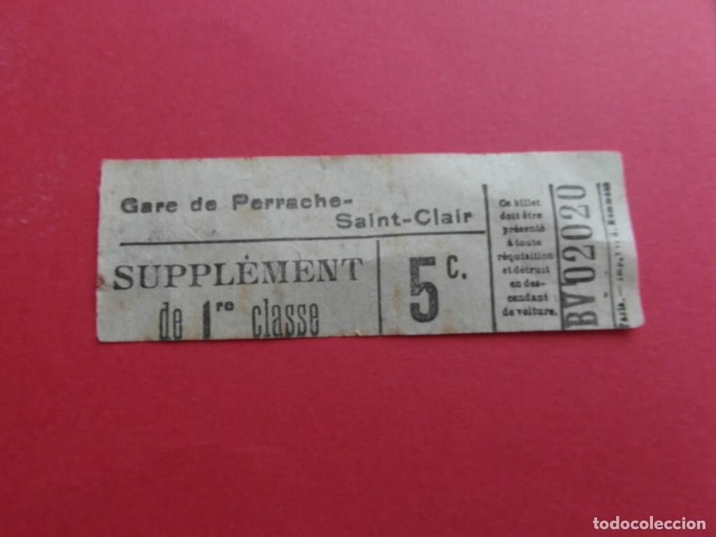 Colecionismos Bilhetes de Transporte: BILLETE TRANVIAS DE LYON GARE PERRACHE ESTACION FERROCARRIL SANIT CLAIRE - FRANCIA CAPICUA 02020