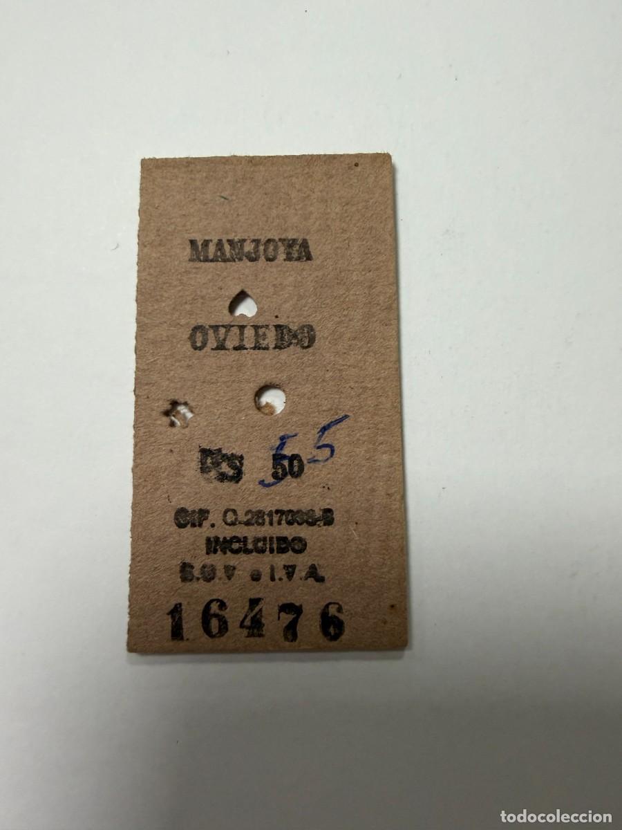 Coleccionismo billetes de transporte: BILLETE DE TREN. MAJOYA - OVIEDO. VER FOTOS