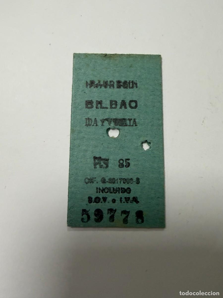 Coleccionismo billetes de transporte: BILLETE DE TREN. IRAUREGUI - BILBAO. VER FOTOS