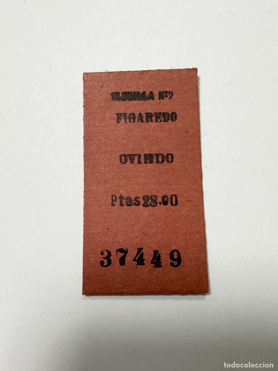 Coleccionismo billetes de transporte: BILLETE DE TREN. FIGAREDO - OVIEDO. VER FOTOS