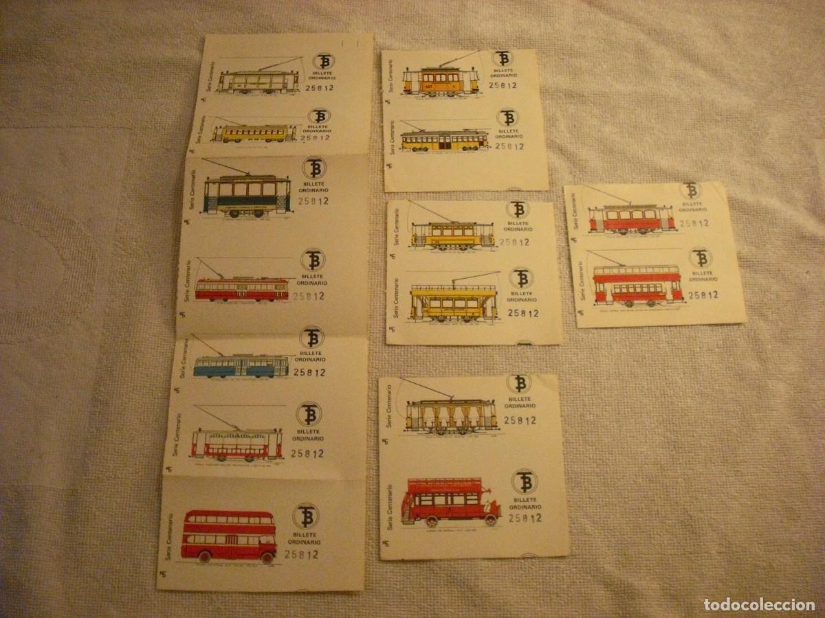 Colecionismos Bilhetes de Transporte: 15 BILLETES ORDINARIOS DE TRANVIA ,SERIE CENTENARIO