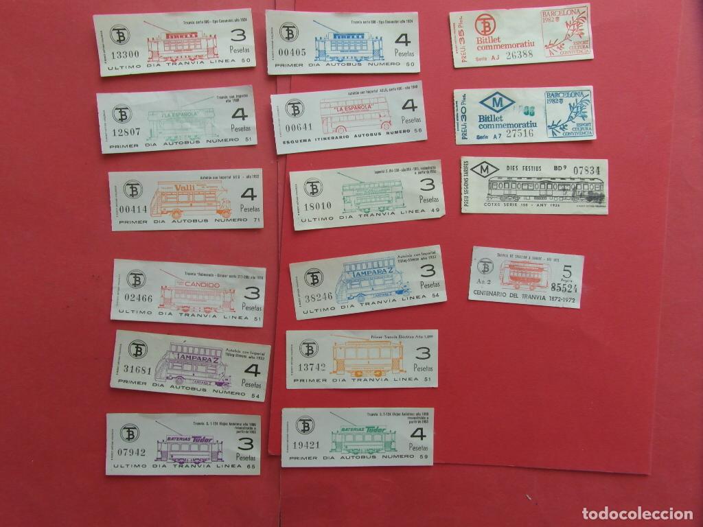Collectionnisme Billets de transport: LOTE 16 BILLETE TRANVIA DE BARCELONA TB CONMEMORATIVOS DIFERENTES 2 DE METRO