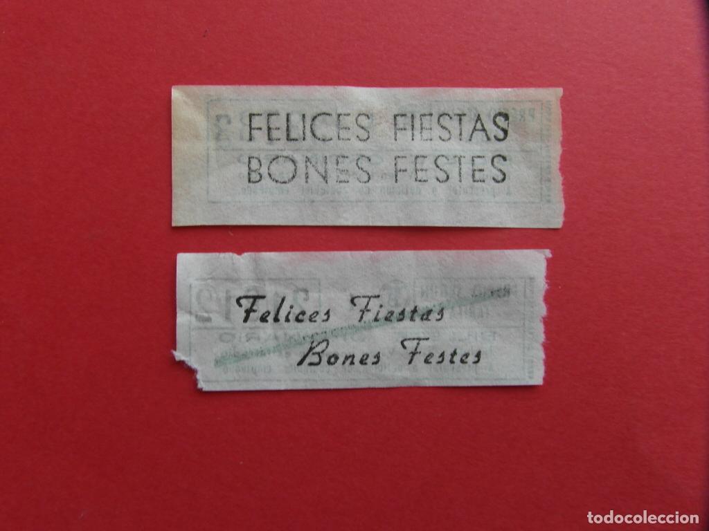 Collectionnisme Billets de transport: LOTE 2 BILLETE TMB BARCELONA TRANVIAS BARCELONA TB - NAVIDAD BONES FESTES FELICES FIESTAS