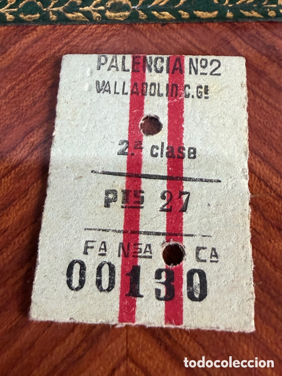 Coleccionismo billetes de transporte: Billete de Tren Palencia/Valladolid