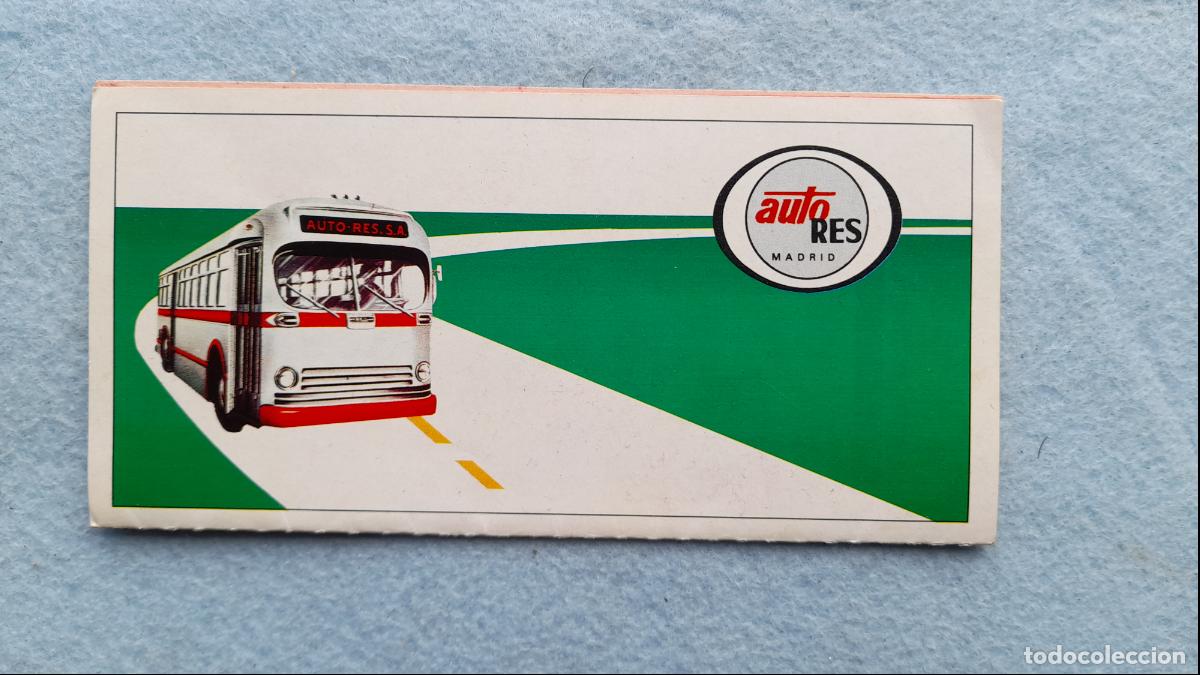 Collectionnisme Billets de transport: Billete de Autob&uacute;s. AutoRes. Madrid. A&ntilde;o 1990.