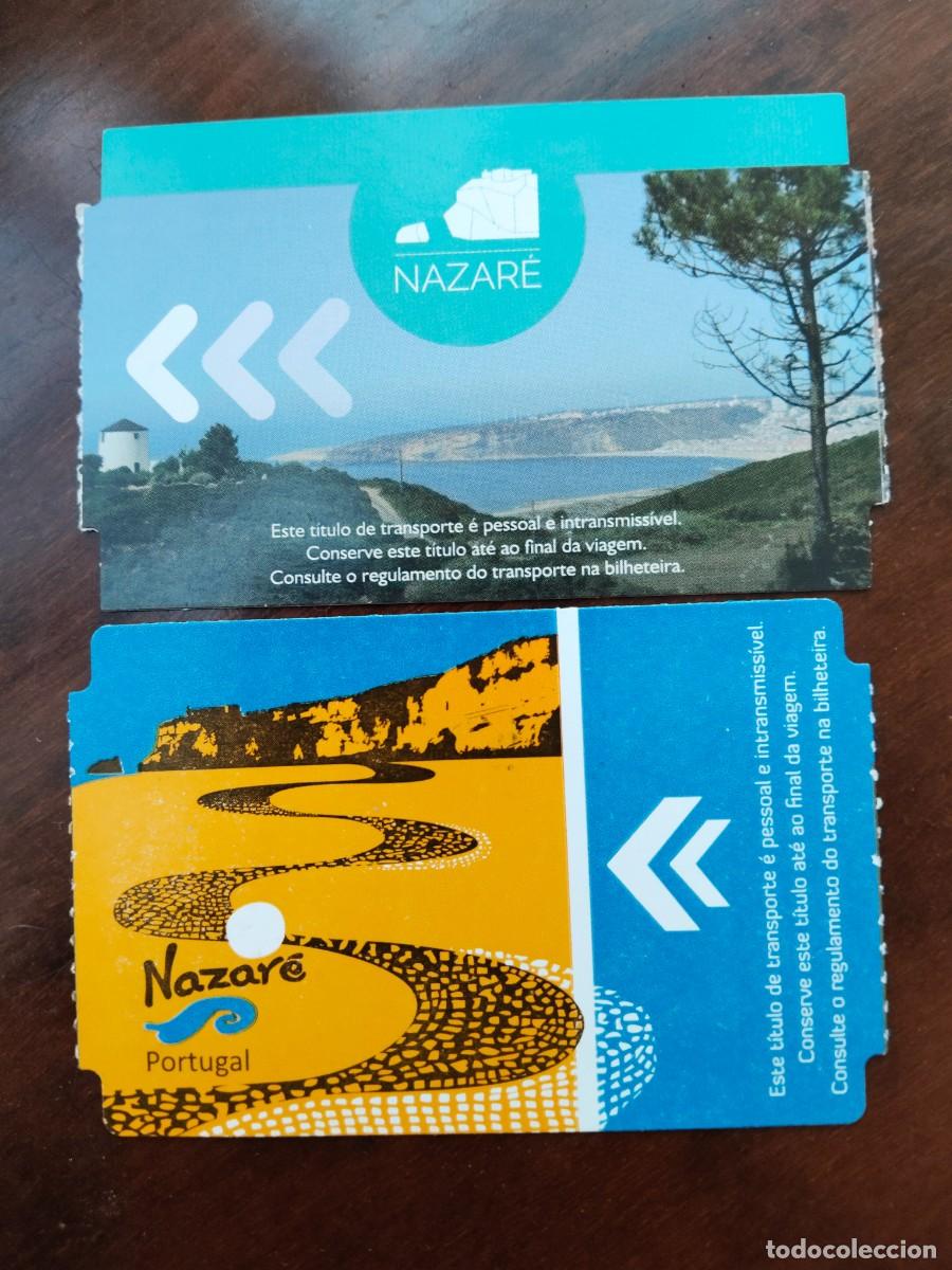 Collectionnisme Billets de transport: 2 billetes Ascensor de Nazar&eacute;.