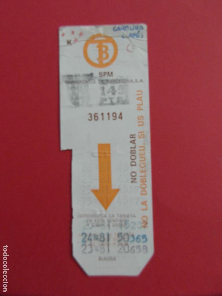 Colecionismos Bilhetes de Transporte: TARJETA RESISTIVA - Ref: COL_RESISTIVA - COL_RES_RR1 - LAS PRIMERAS DE BARCELONA CON SUS RAREZA VER