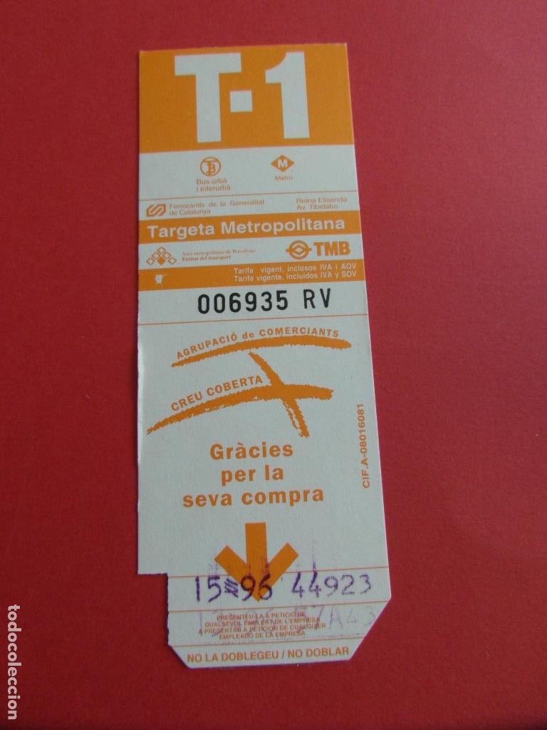 Coleccionismo billetes de transporte: TARJETA RESISTIVA - Ref: COL_RESISTIVA - COL_RES_RR - CREU COBERTA COMERCIANTES SANTS