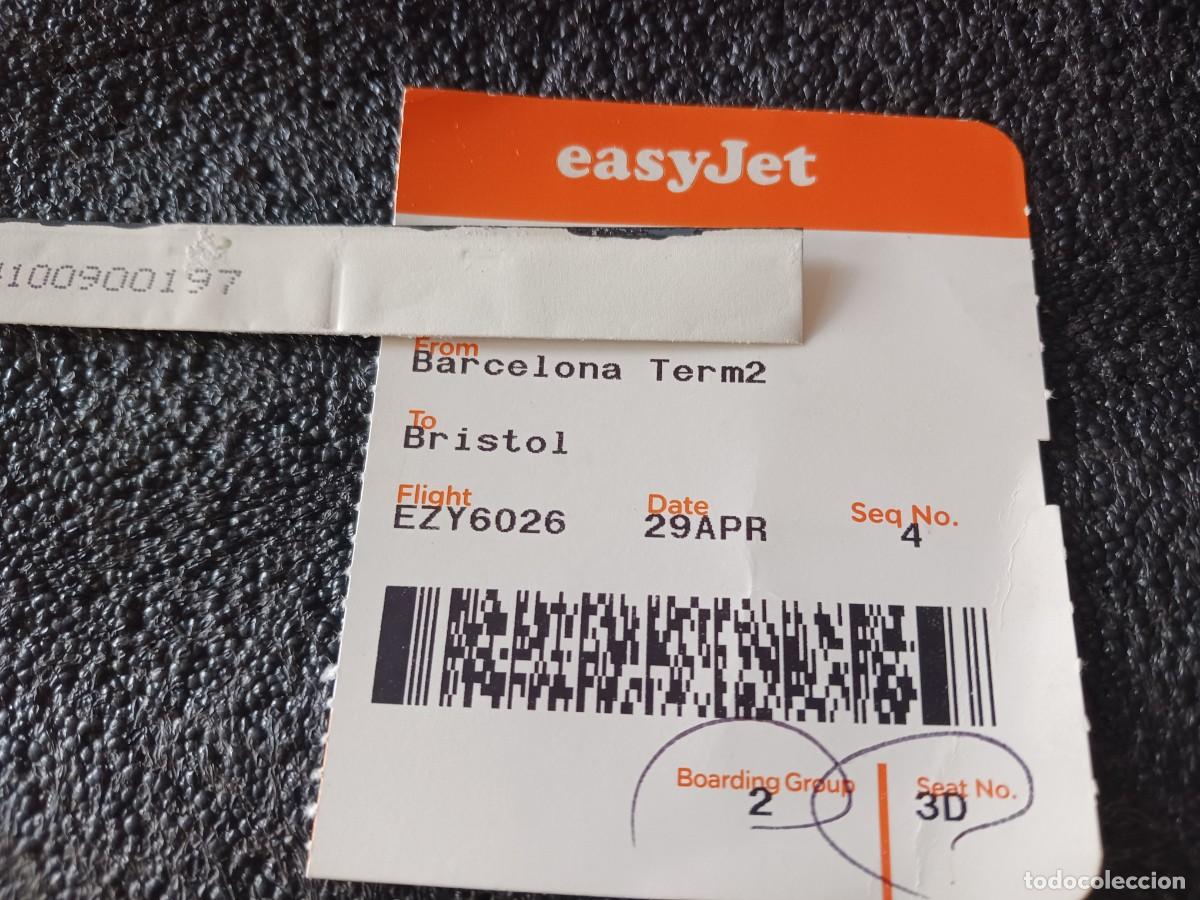 Coleccionismo billetes de transporte: tarjeta de embarque de eassyjet de barcelona a bristol