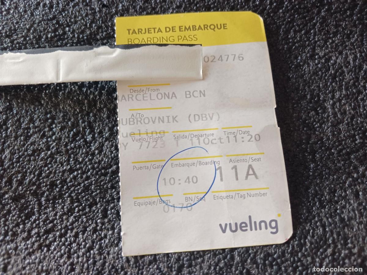 Coleccionismo billetes de transporte: tarjeta de embarque de vueling, de barcelona a dubrovnik