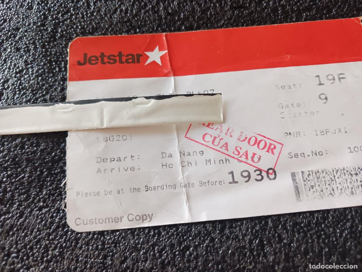 Coleccionismo billetes de transporte: tarjeta de embarque de jetstar de da nang a ho chi minh, vietnan