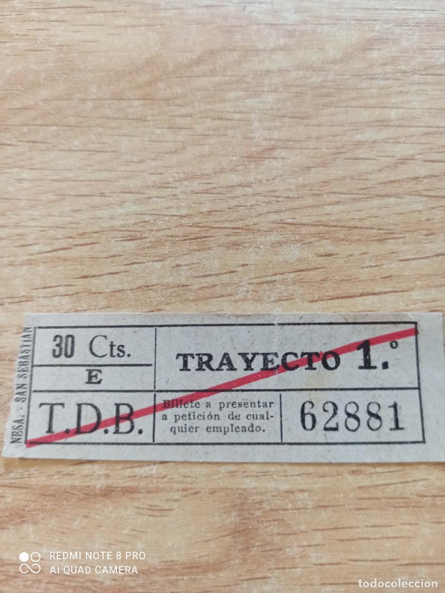 Collezionismo Biglietti di trasporto: Billete 30 CTS. Barcelona