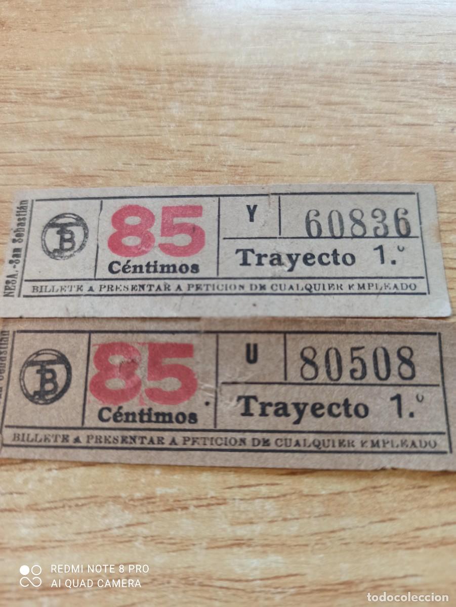 Coleccionismo billetes de transporte: 2 billetes transportes Barcelona