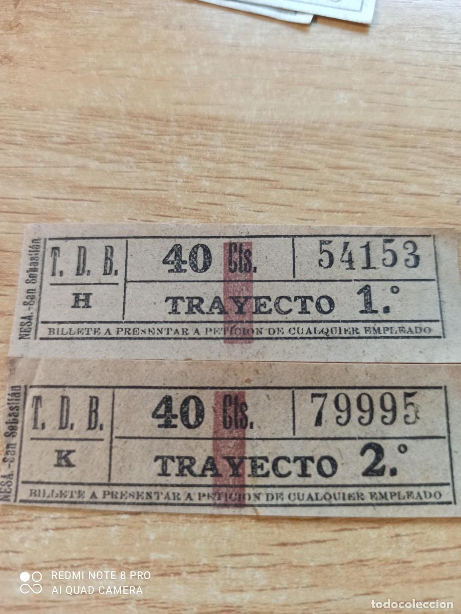 Coleccionismo billetes de transporte: 2 billetes transportes Barcelona.