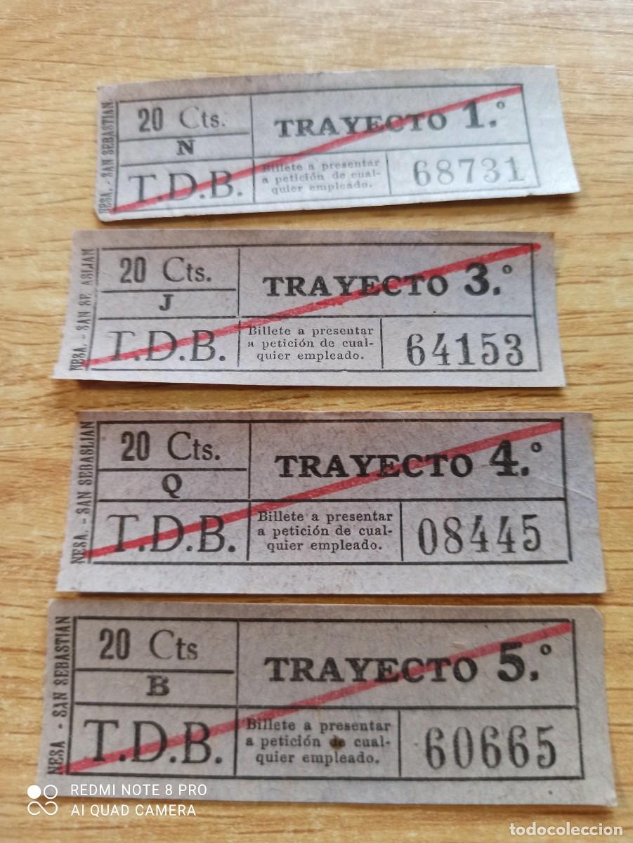 Coleccionismo billetes de transporte: Tranvias Barcelona trayecto vuelta. 20 cta