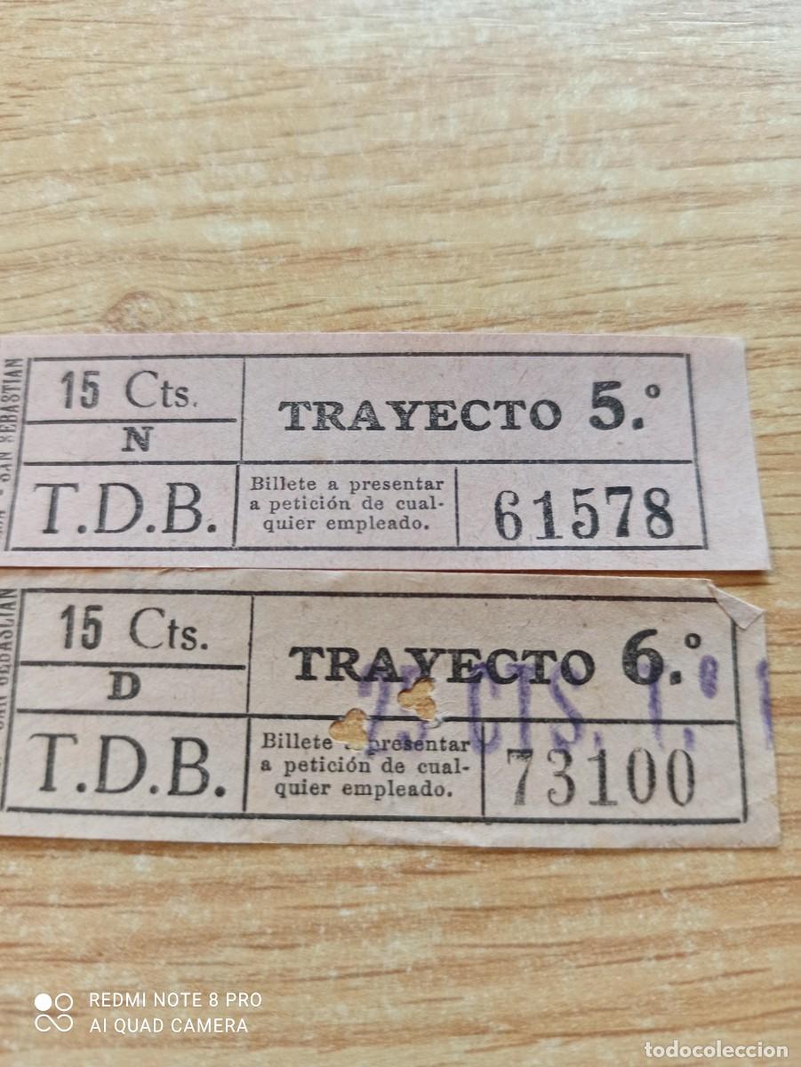 Collectionnisme Billets de transport: Billetes tranvias Barcelona