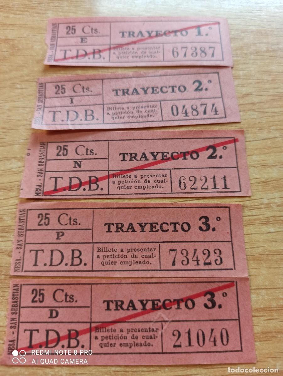 Collectables Transport Tickets: 25 cts. Tranvias Barcelona