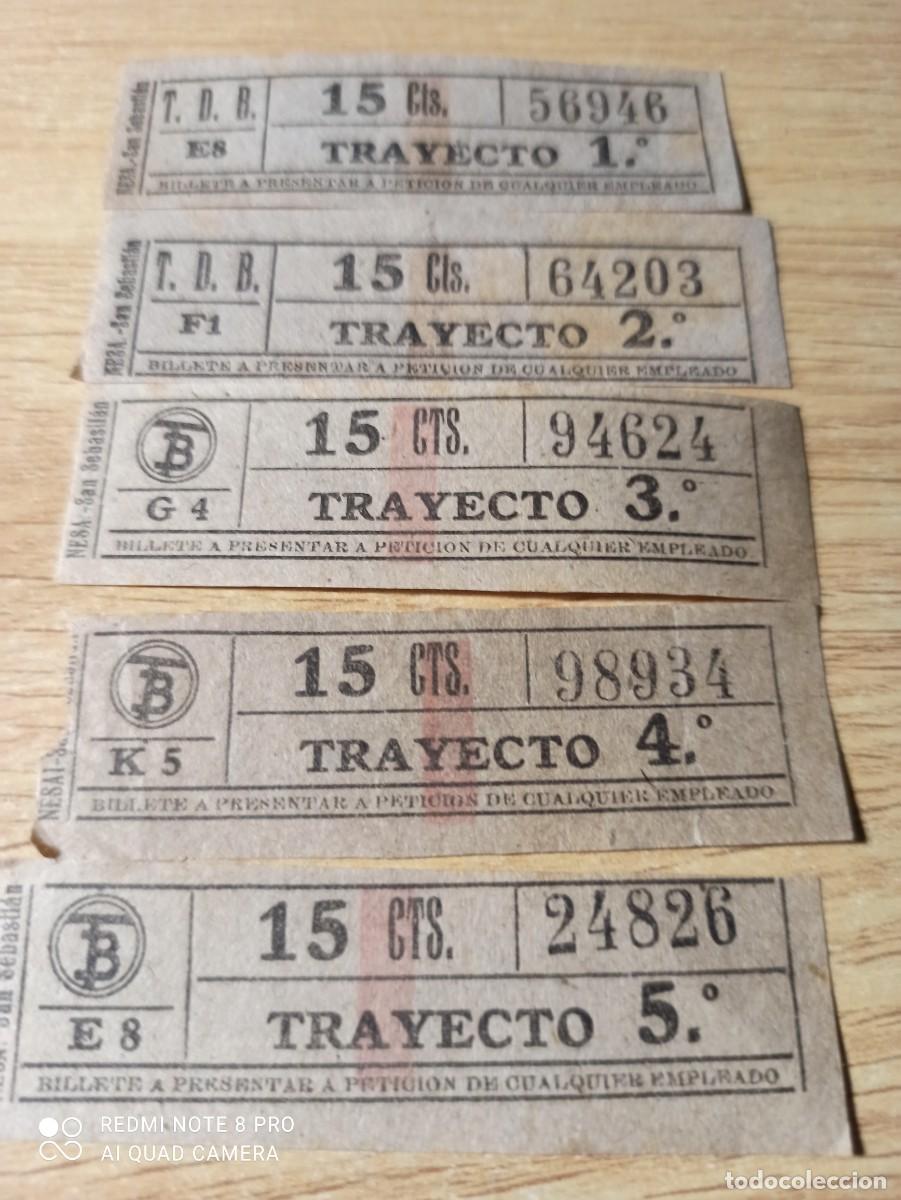 Coleccionismo billetes de transporte: Tranvias de Barcelona