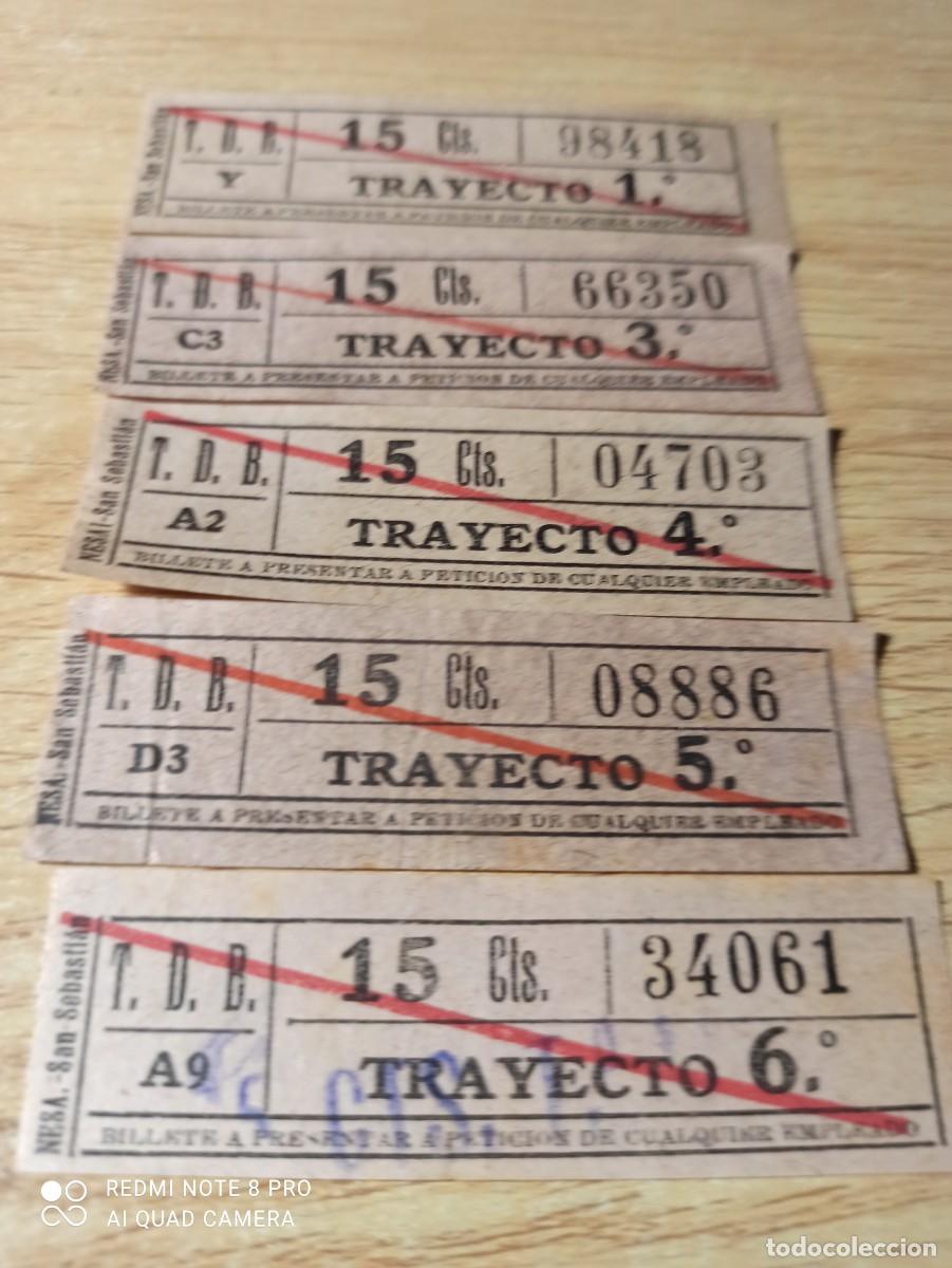 Coleccionismo billetes de transporte: Tranvias de Barcelona.
