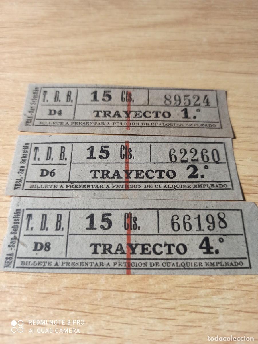 Coleccionismo billetes de transporte: Tranvias de Barcelona. 15 cts