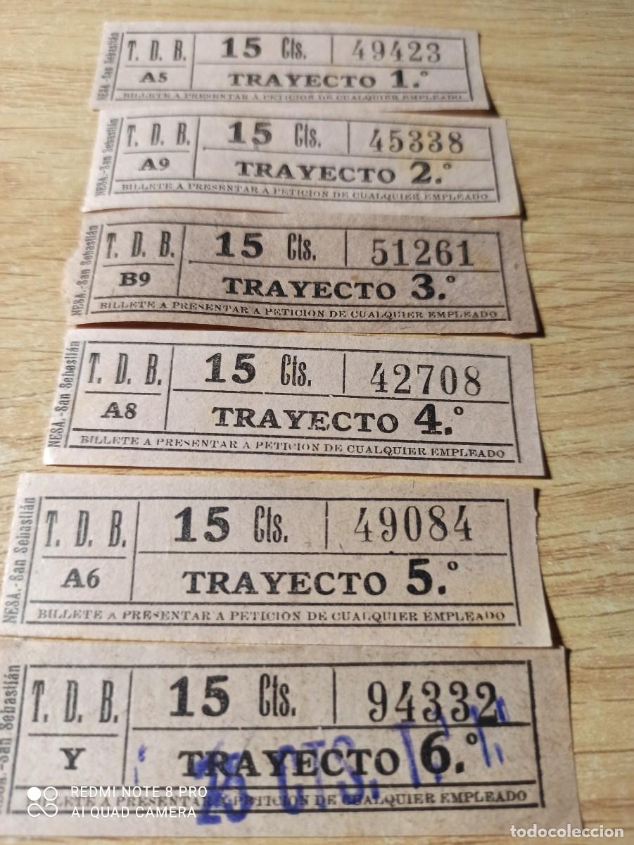 Coleccionismo billetes de transporte: Tranvias de Barcelona. 15 cts