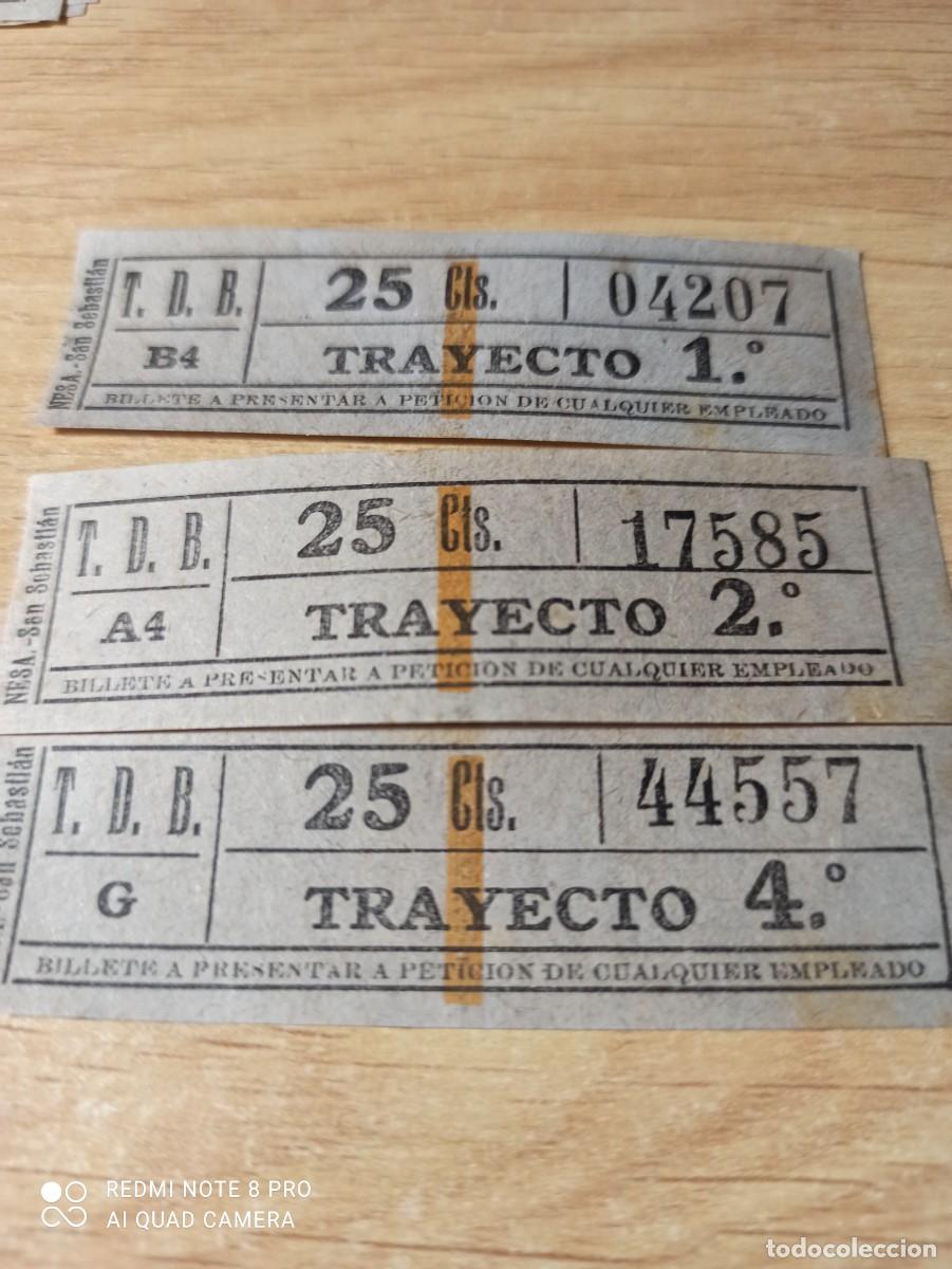 Coleccionismo billetes de transporte: Tranvias Barcelona 25 cts