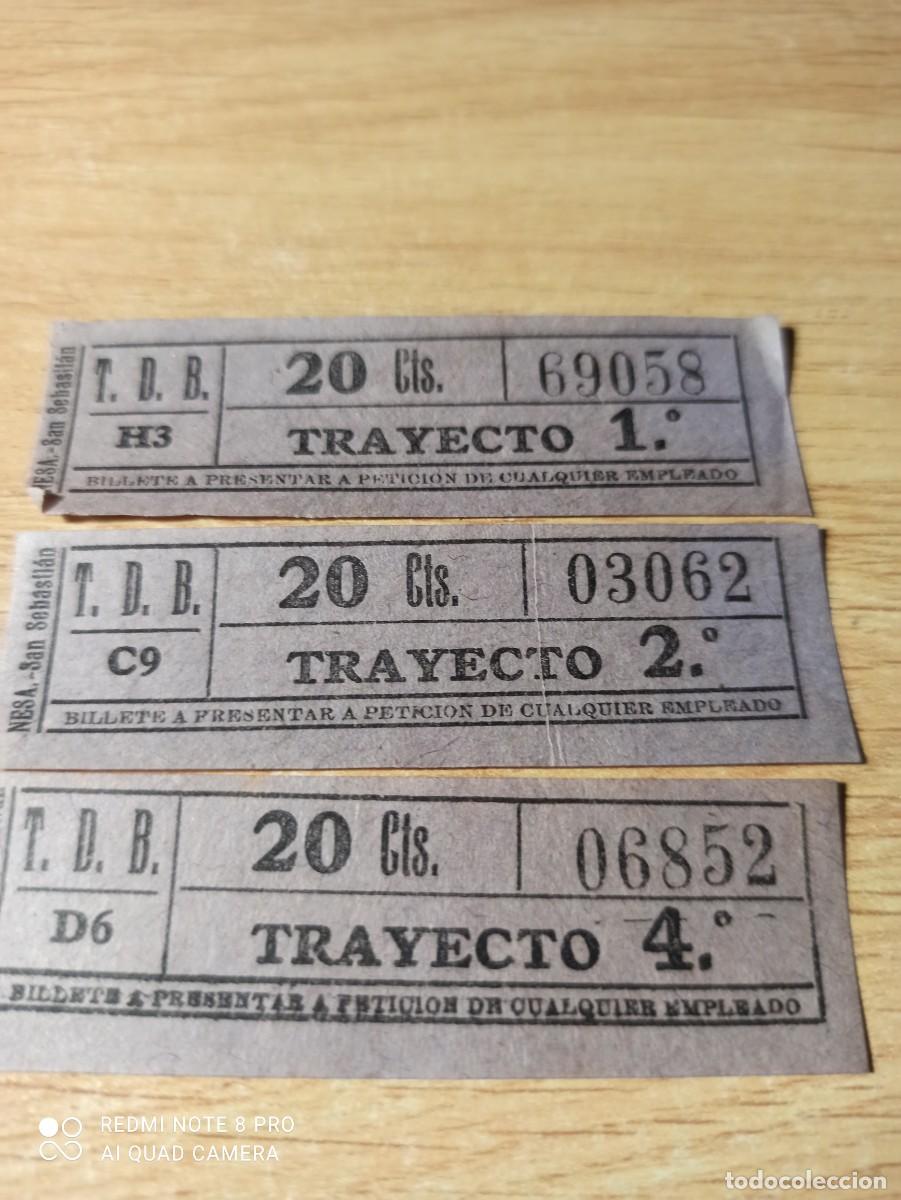 Coleccionismo billetes de transporte: 3 billetes transportes Barcelona