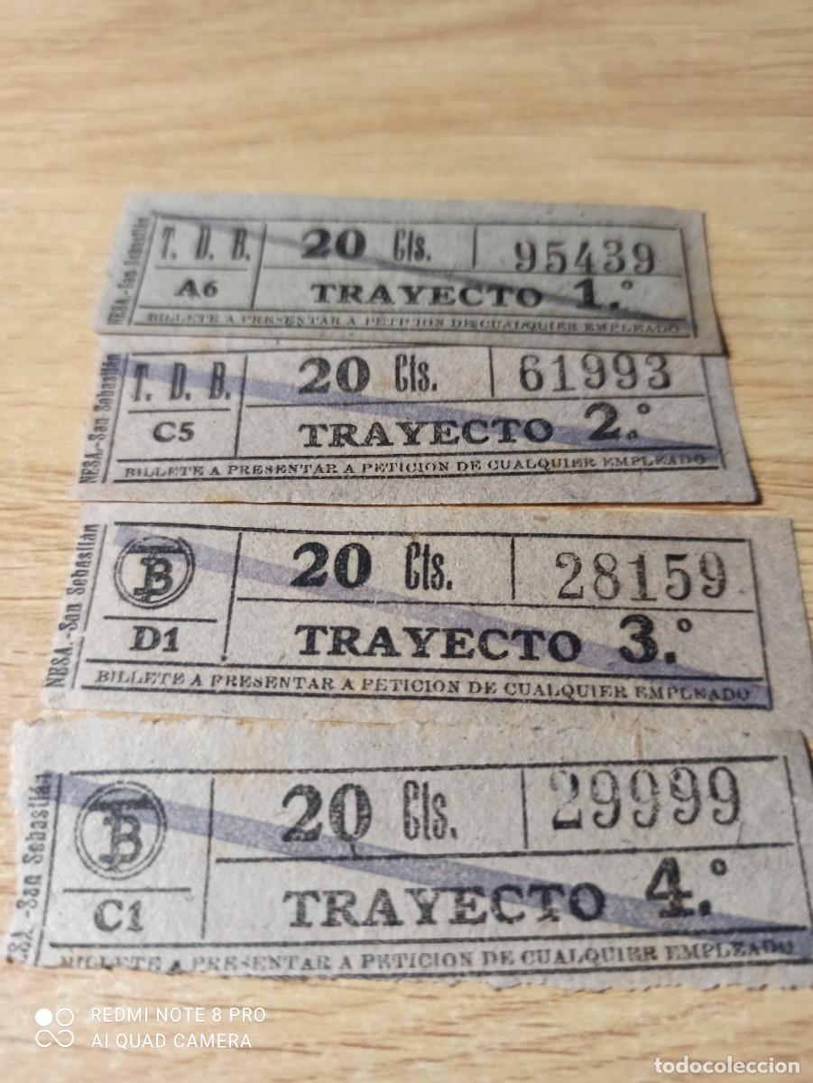 Coleccionismo billetes de transporte: 4 billetes transportes Barcelona