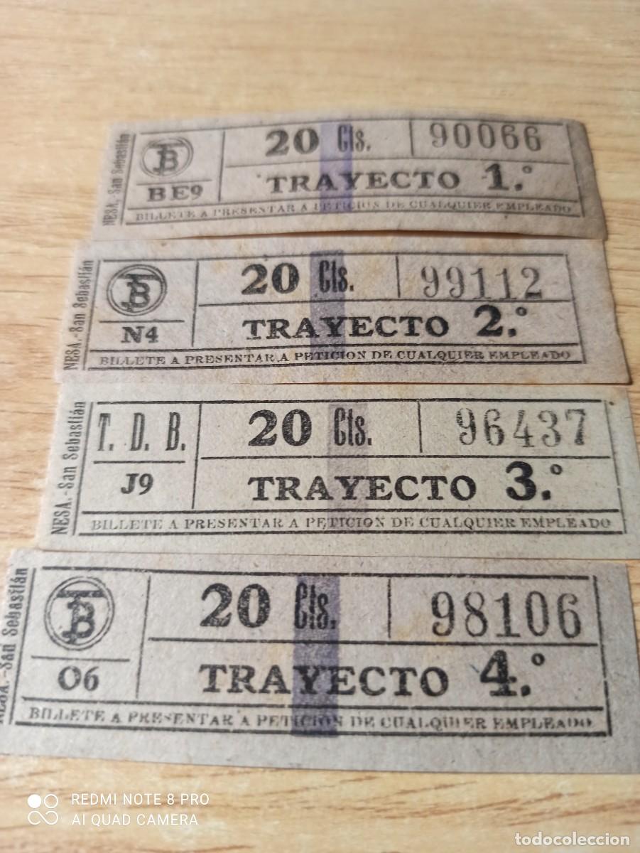Coleccionismo billetes de transporte: 4 billetes transportes Barcelona