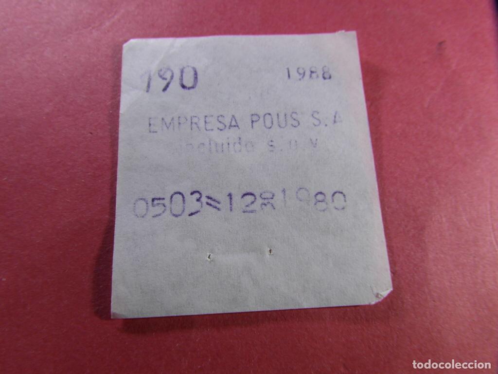 Coleccionismo billetes de transporte: 1 BILLETE EMPRESA POUS
