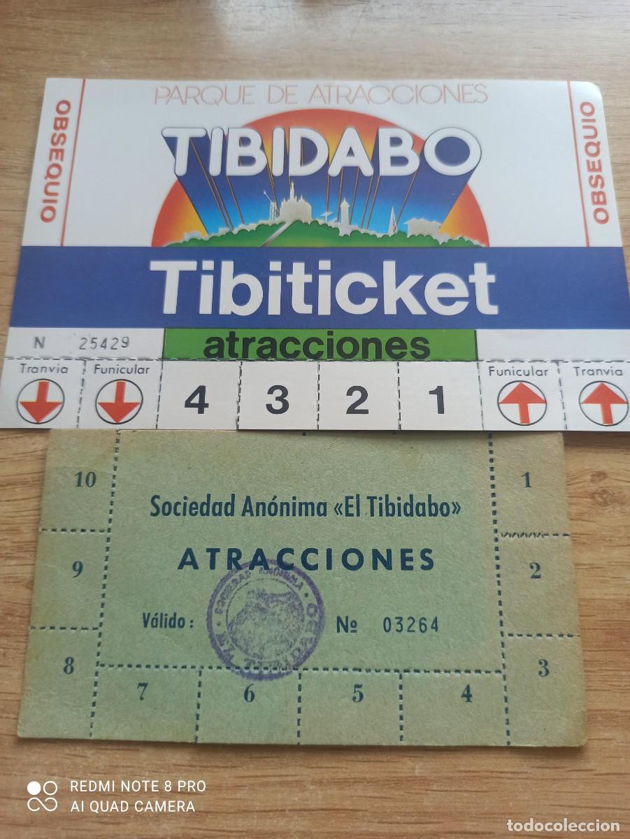 Coleccionismo billetes de transporte: Tibidabo. Pases. A&ntilde;os 70
