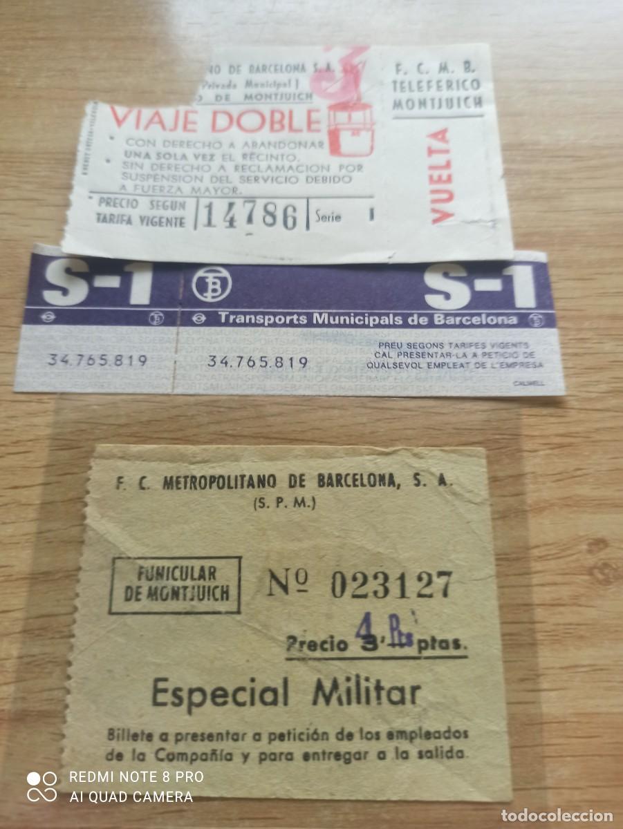 Coleccionismo billetes de transporte: Billetes funicular, telef&eacute;rico y conmemorativo