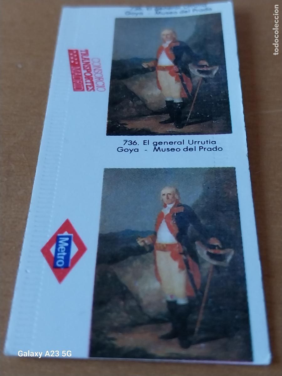 Coleccionismo billetes de transporte: METRO BILLETE SENCILLO SERIE GOYA 18 SET 1989 736 GENERAL URRUTIA ORIGINAL CIRCULADA